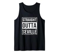 Funny Vintage Straight Outta Seville Spain Europe Canotta