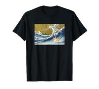 Funny Vintage Surfing Wave Pembroke Welsh Corgi Dog Lover Maglietta