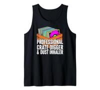 Funny Vinyl Record Collector Crate Digger Dust Inhaler Canotta