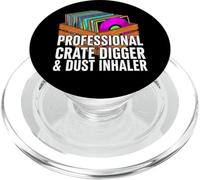 Funny Vinyl Record Collector Crate Digger Dust Inhaler PopSockets PopGrip per MagSafe