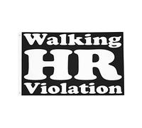 Funny Walking Hr Violation Flag Robuste Bandiera Con 2 Occhielli Bandiere Per Casa Interno Esterno 90X150Cm