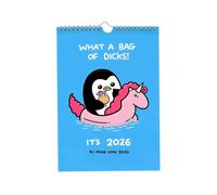 Funny Wall Calendar 2026, What A Bag of Dicks - Offensively Cute & Unapologetically Fun