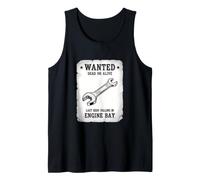 Funny Wanted Poster con Scritta Dead Alive da 10 mm Canotta