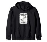 Funny Wanted Poster con Scritta Dead Alive da 10 mm Felpa con Cappuccio