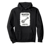 Funny Wanted Poster con Scritta Dead Alive da 10 mm Felpa con Cappuccio