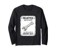 Funny Wanted Poster con Scritta Dead Alive da 10 mm Maglia a Manica