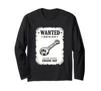 Funny Wanted Poster con Scritta Dead Alive da 10 mm Maglia a Manica