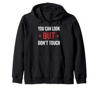 Funny Warning Introvert You Can Look But Don’t Touch Felpa con Cappuccio