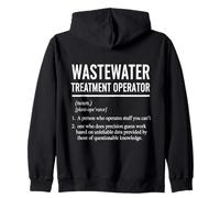 Funny Wastewater Treatment Operator Definition Felpa con Cappuccio