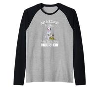 Funny Watercolor Dalmations & Wine Everything Fine Lover Maglia con Maniche Raglan