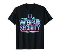 Funny WATERPARK Sicurezza Piscina Sirena Vacanza Viaggio Salato Maglietta