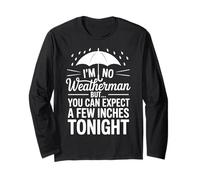 Funny Weatherman Pochi Pollici Stasera Scherzo Maglia a Manica