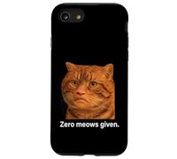Funny Weird Cat Face Meme Silly Hilarious Mad Cat Confused Custodia per iPhone SE (2020) / 7/8