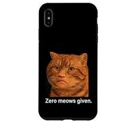 Funny Weird Cat Face Meme Silly Hilarious Mad Cat Confused Custodia per iPhone XS Max