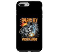 Funny Welder Sparks Fly Fabricator Humor Design Custodia per iPhone 7 Plus/8 Plus