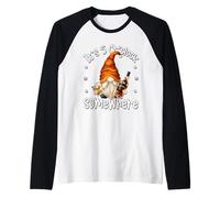 Funny Whiskey Dad GNOME Men Quote Its 5 O Clock Somewhere Maglia con Maniche Raglan