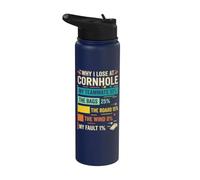 Funny Why I Lose At Cornhole Stainless Steel Insulated Water Bottle