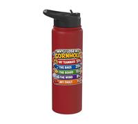 Funny Why I Lose At Cornhole Stainless Steel Insulated Water Bottle