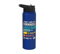 Funny Why I Lose At Cornhole Stainless Steel Insulated Water Bottle