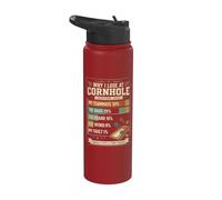 Funny Why I Lose At Cornhole Stainless Steel Insulated Water Bottle