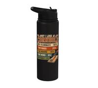 Funny Why I Lose At Cornhole Stainless Steel Insulated Water Bottle