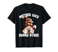 Funny Wine And Coffee GNOME for Women Cute Coffee Mom Saying Maglietta