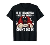 Funny Wine GNOME Couple for Drinking Wine with My Gnomies Maglietta