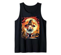 Funny Witch Guinea Pig Pumpkins Halloween Ghost Spooky Lover Canotta
