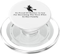 Funny Witch Orgoglioso della suocera Primo pilota nella nostra famiglia PopSockets PopGrip per MagSafe