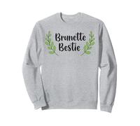 Funny Women Best friends Besties Brunette Bestie Matching Felpa