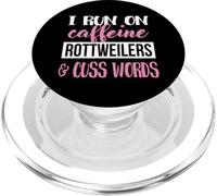 Funny Womens Girls Caffeine & Rottweiler Lover PopSockets PopGrip per MagSafe