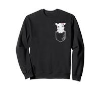 Funny Womens Girls Kids Save Endangered Rhino Pocket Lover Felpa