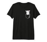 Funny Womens Girls Kids Save Endangered Rhino Pocket Lover Maglietta Premium