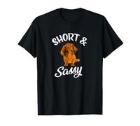 Funny Womens Girls Short & Sassy Long Haired Dachshund Lover Maglietta