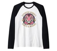 Funny Women's I Support Women's Rights And Wrongs Estetica Maglia con Maniche Raglan