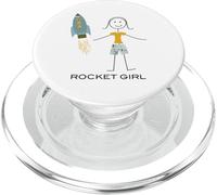 Funny Womens Rocket Girl Spazio PopSockets PopGrip per MagSafe