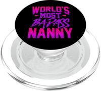 Funny World's Most Badass Nanny Babysitter PopSockets PopGrip per MagSafe