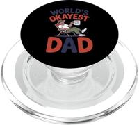 Funny World's Okayest Dad Rilassante Divertente Padre PopSockets PopGrip per MagSafe