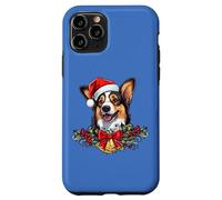 Funny Xmas Christmas Santa Black Tricolor Corgi Lover Custodia per iPhone 11 Pro