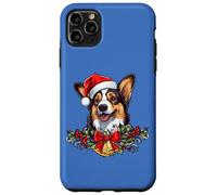 Funny Xmas Christmas Santa Black Tricolor Corgi Lover Custodia per iPhone 11 Pro Max