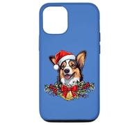 Funny Xmas Christmas Santa Black Tricolor Corgi Lover Custodia per iPhone 12/12 Pro