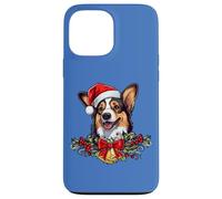 Funny Xmas Christmas Santa Black Tricolor Corgi Lover Custodia per iPhone 13 Pro Max