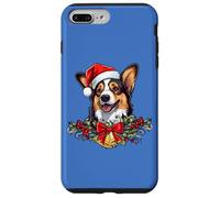 Funny Xmas Christmas Santa Black Tricolor Corgi Lover Custodia per iPhone 7 Plus/8 Plus