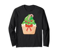 Funny Xmas Cupcake Baker Pastry Baking, Cupcakes Christmas Maglia a Manica