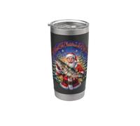 Funny Xmas Fishing - Tutto quello che voglio per Natale è una grande pesca Bicchiere termico in acciaio inox doppia parete