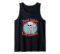 Funny Xmas Skeleton Graphic. Dead Inside But It's Christmas Canotta