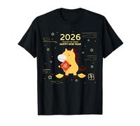 Funny Year of The Horse Tee - Luck Fu Symbol - New Year 2026 Maglietta