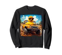 Funny Yellow Rubber Duck Collecting off-Road Truck Humor Felpa