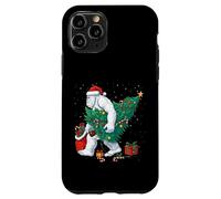 Funny Yeti Christmas Tree Lights Bigfoot Xmas Sasquatch Boys Custodia per iPhone 11 Pro