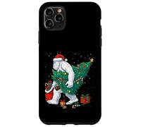 Funny Yeti Christmas Tree Lights Bigfoot Xmas Sasquatch Boys Custodia per iPhone 11 Pro Max